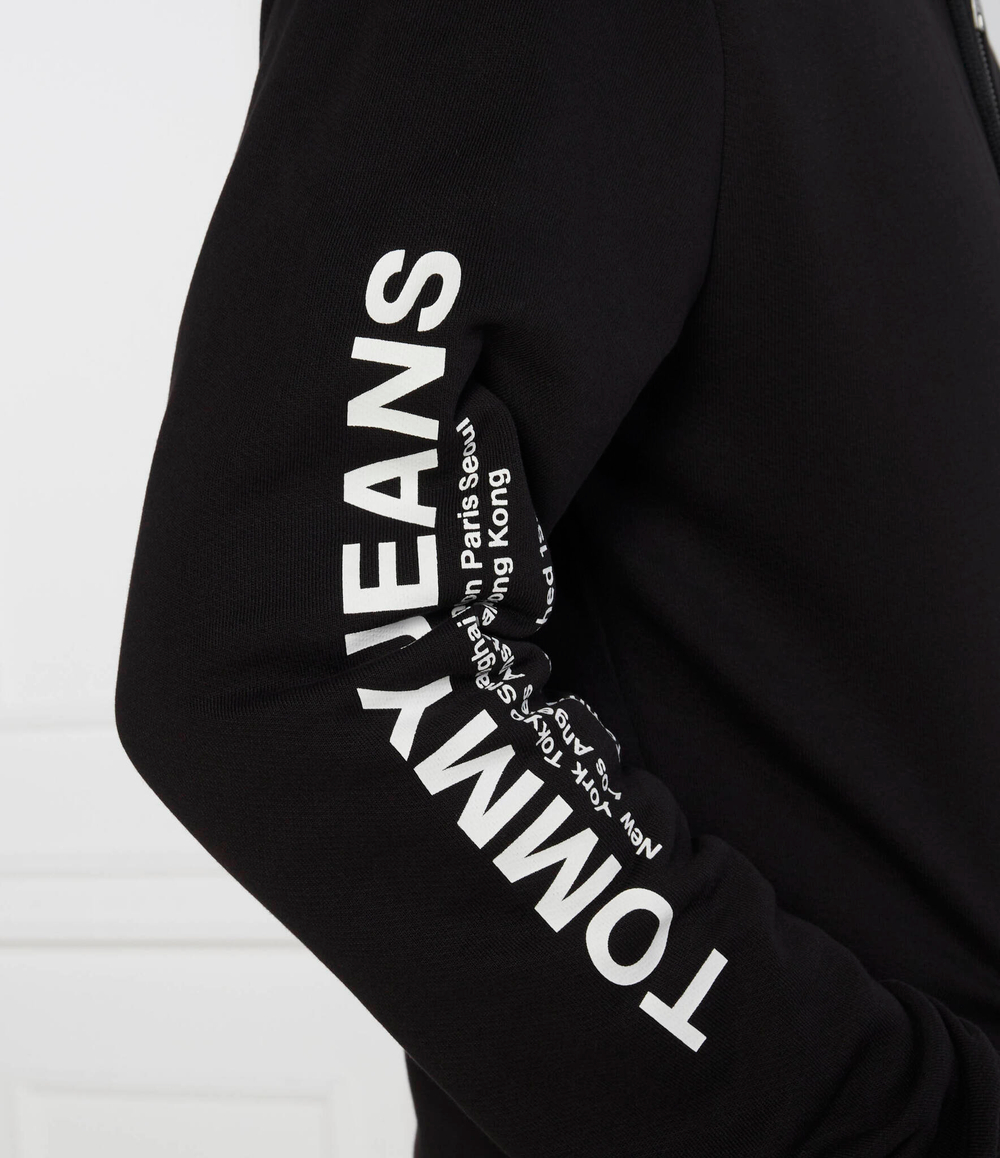 Худи ENTRY ZIP-THRU HOODIE Tommy Jeans - черный(DM0DM17783)