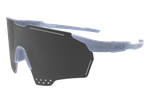 Спортивные очки с диоптриями HILX Gladiator (L) / Shiny Crystal Milky Light Grey / Black Mirror Lens