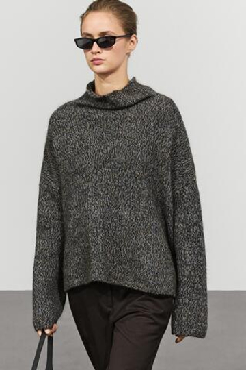 Massimo Dutti Джемпер из 100% шерсти мулине, серый
