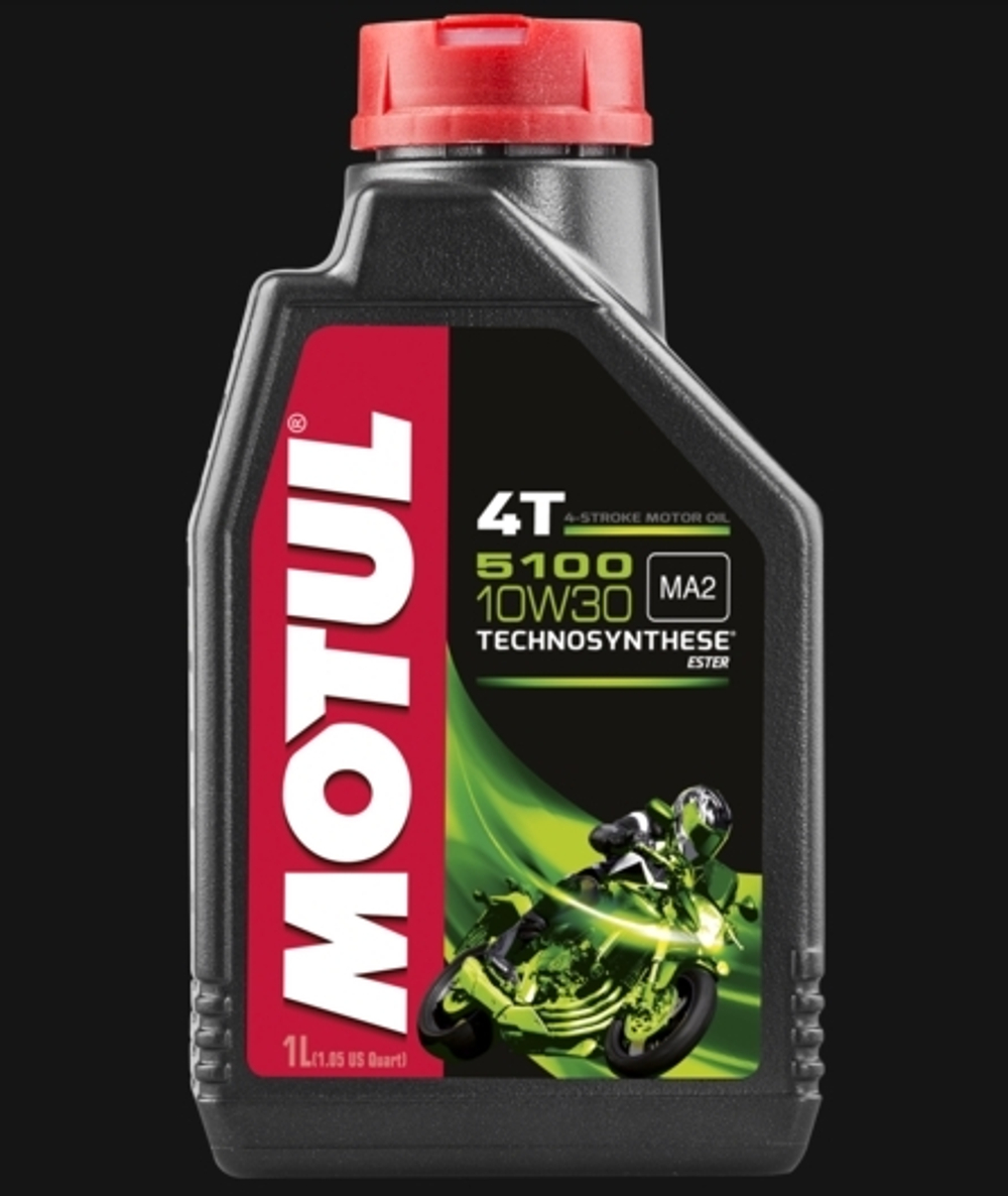 Моторное масло Motul 5100 Ester для мотоциклов (4T, 10w30, полусинт.)