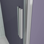 Душевая дверь Veconi Ottimo P30 CH, 900x1900, хром, стекло прозрачное