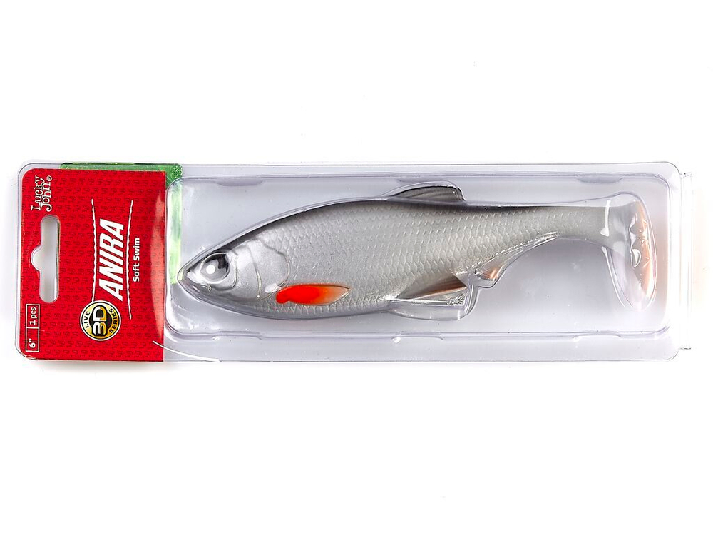 Виброхвосты LJ 3D Series ANIRA SOFT SWIM 6,0in (15,20)/A05 1шт.