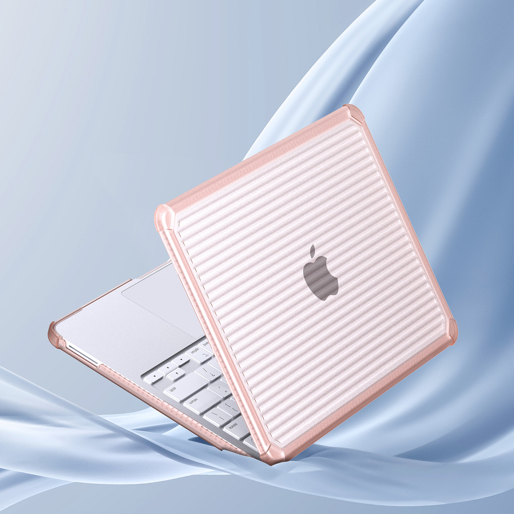 Чехол розового цвета для ноутбука MacBook Neo 13 (с 2026-) от Dux Ducis, серии LCGH Series Protective Case