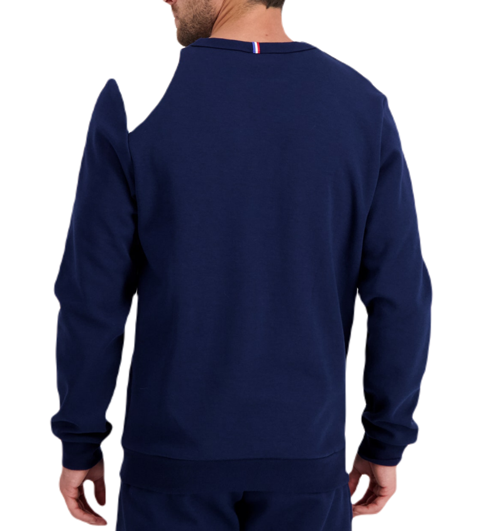 Мужская теннисная толстовка Le Coq Sportif SAISON 1 Crew Sweat N°1 SS23 - bleu nuit