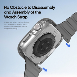 Чехол-бампер прозрачный тонированный из Soft силикона от Dux Ducis для часов Apple Watch 42 мм, серия Camo Series Case