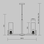 Подвесной светильник Фортано / Fortano E27х6, MOD089PL-06BS. TM Maytoni