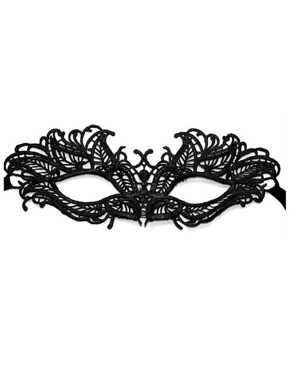 Ажурная черная кружевная маска "Верона" (Цвет: черный)