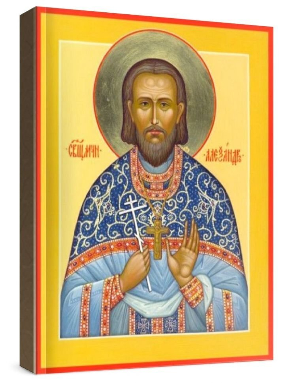 Александр Архангельский (рукописная икона)