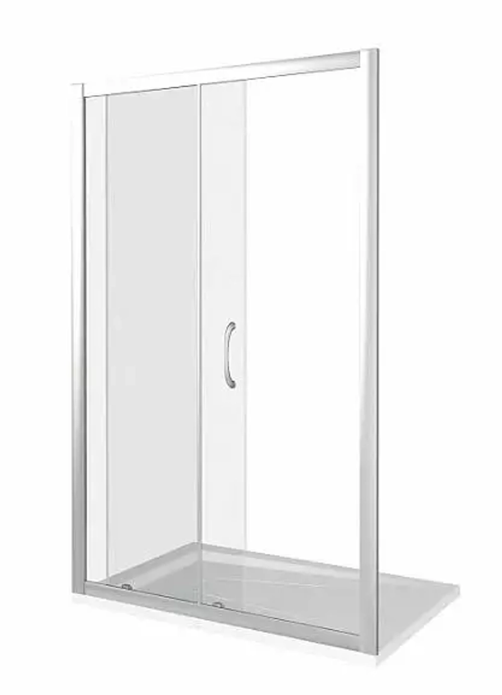 Душевая дверь в нишу Bas Latte WTW-130-C-WE 130*185 с поддоном 3см