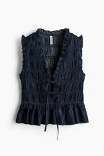 Джинсовый топ со сборками - H&M