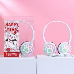 Наушники накладные «Happy year», с микрофоном