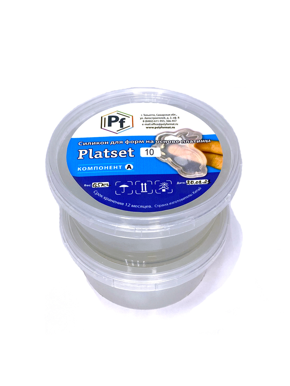 Силикон для форм на основе платины PLATSET 10, комплект 1 кг