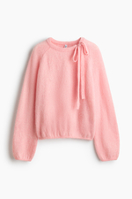 Джемпер с бантом и объемными рукавами реглан - H&M