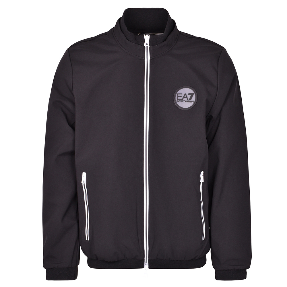 Мужская теннисная куртка EA7 Man Woven Bomber Jacket - черный