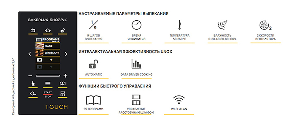Печь конвекционная UNOX XEFT-04HS-ETDV без сливного отверстия