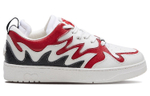 WO Stylish Skateboarding Shoes Unisex Low top Red/Gray