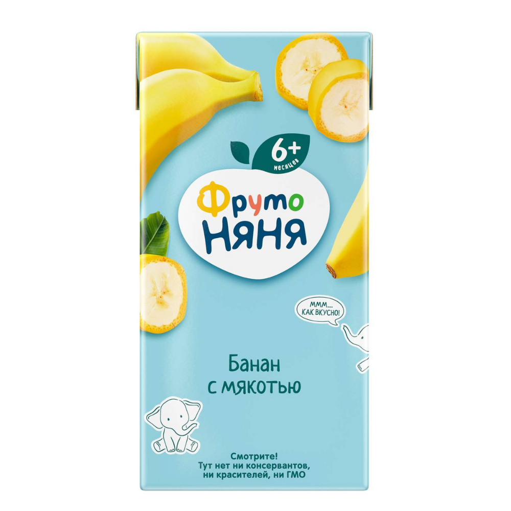Сок Фруто Няня банан с мякотью 0,2 л