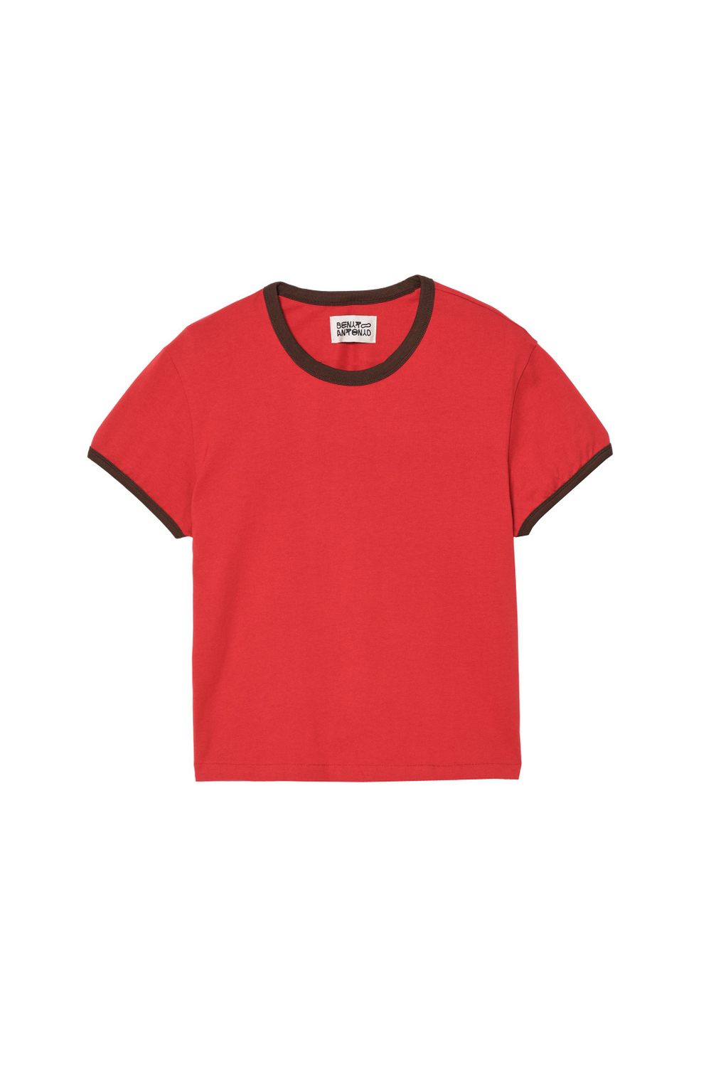 ФУТБОЛКА СЛИМ В РУБЧИК С КОНТРАСТНЫМИ ДЕТАЛЯМИ — ZARA