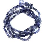 Бусины иолит А рондель граненый 4,5х3 мм