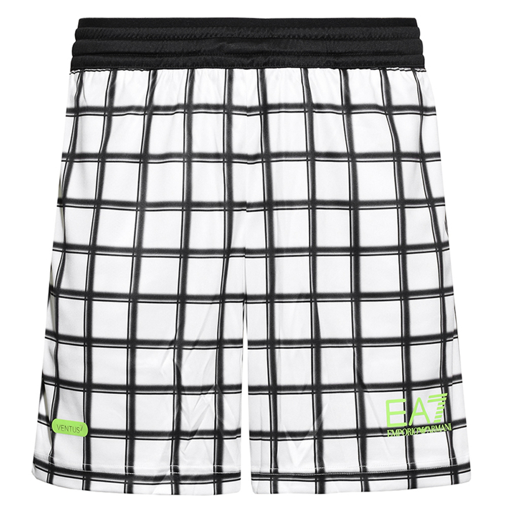 Мужские теннисные шорты EA7 Man Jersey Shorts - white