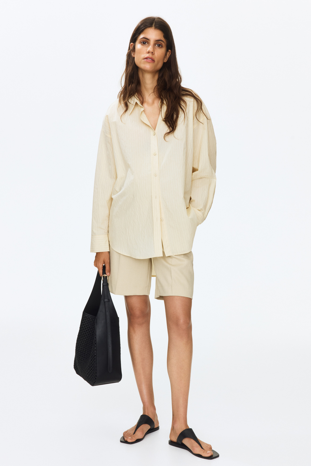MAMA Бермуды из смеси льна - H&M