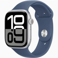 Умные часы Apple Watch S10 46 мм, Silver Aluminium, Denim Sport Band - M/L