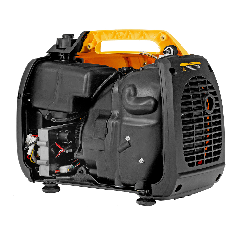 Генератор инверторный Denzel GT-1200iS, 1.2 кВт, 230 В, бак 2.4 л, закрытый корпус, ручной старт, арт.94701