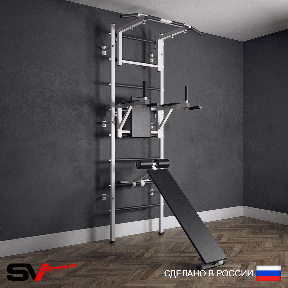 Шведская стенка Sv Sport (Турник стандарт/Брусья/Скамья)