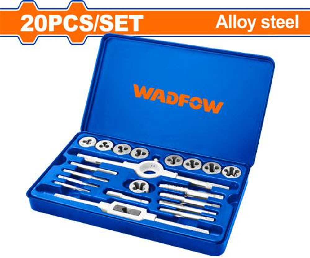 Набор метчиков и плашек WADFOW WAJ1L02 20 шт.
