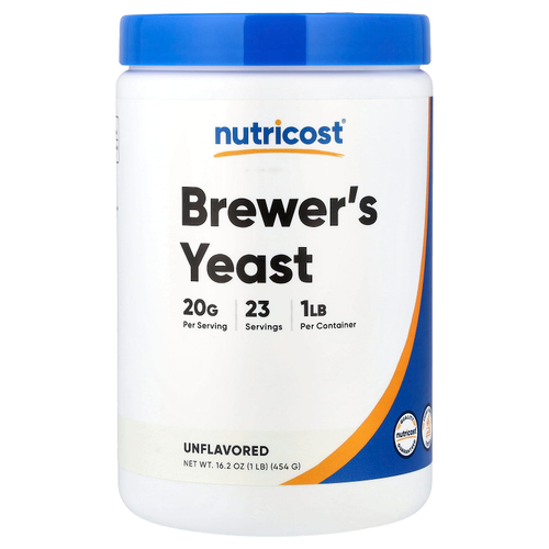Nutricost, Пивные дрожжи, без добавок, 454 г (16 унций)