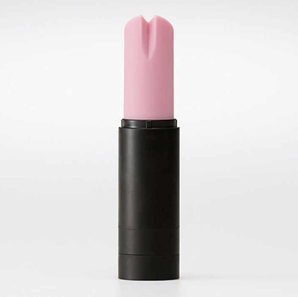 Вибратор 9,9см в форме розовой помады Iroha Stick HMS-03