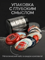 Презервативы MAXUS Extra Strong №3 в железном кейсе, черные, утолщенные, 3 шт