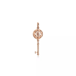 Кулон из розового золота 18k с бриллиантом , Tiffany 💠Daisy key