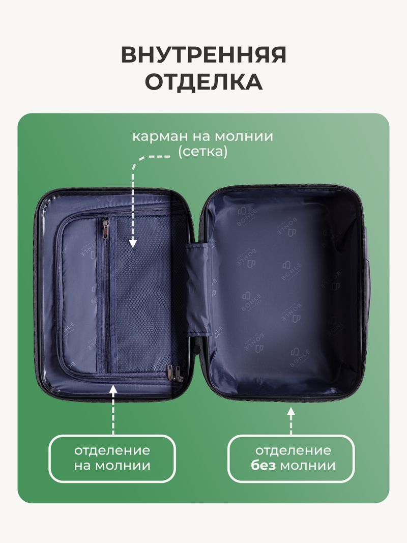Чемодан M с кейсом в комплекте Черный