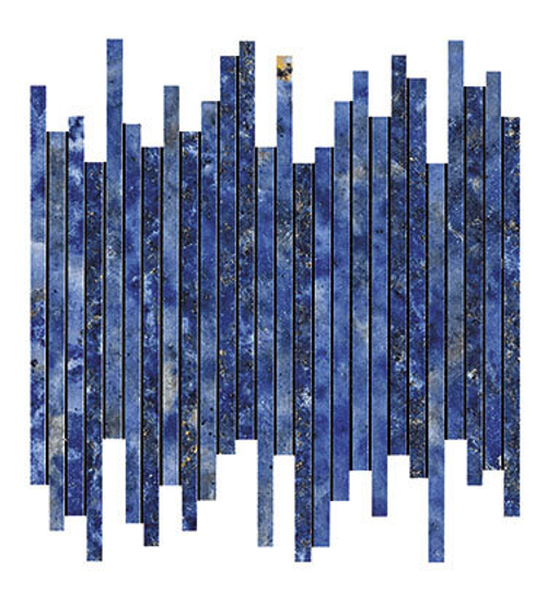 Мозаика/Керамогранит ATLAS CONCORDE MARVEL DREAM Ultramarine Line Lapp. 30,5х26 AOU7