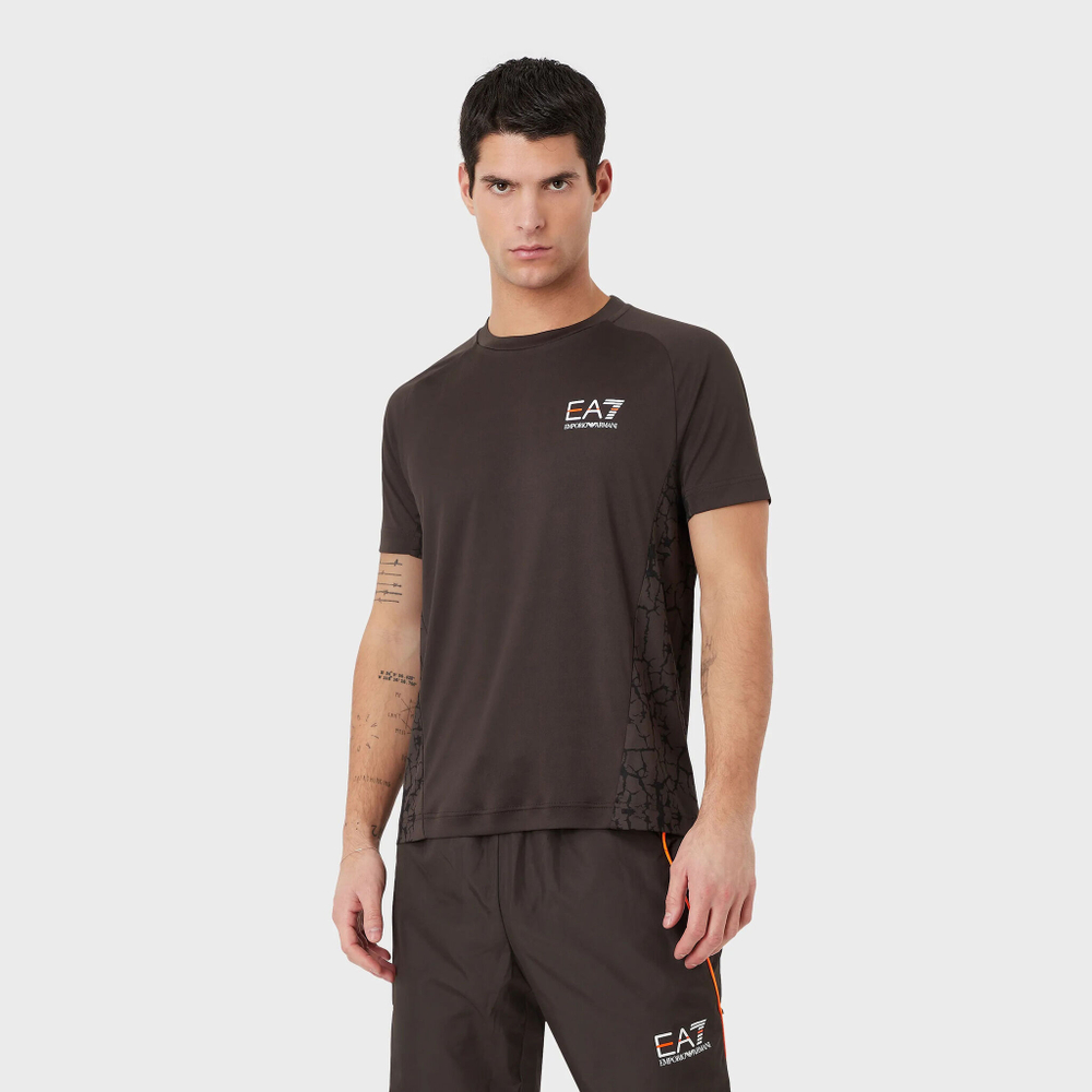 Мужское теннисное поло EA7 Men - Anthracite