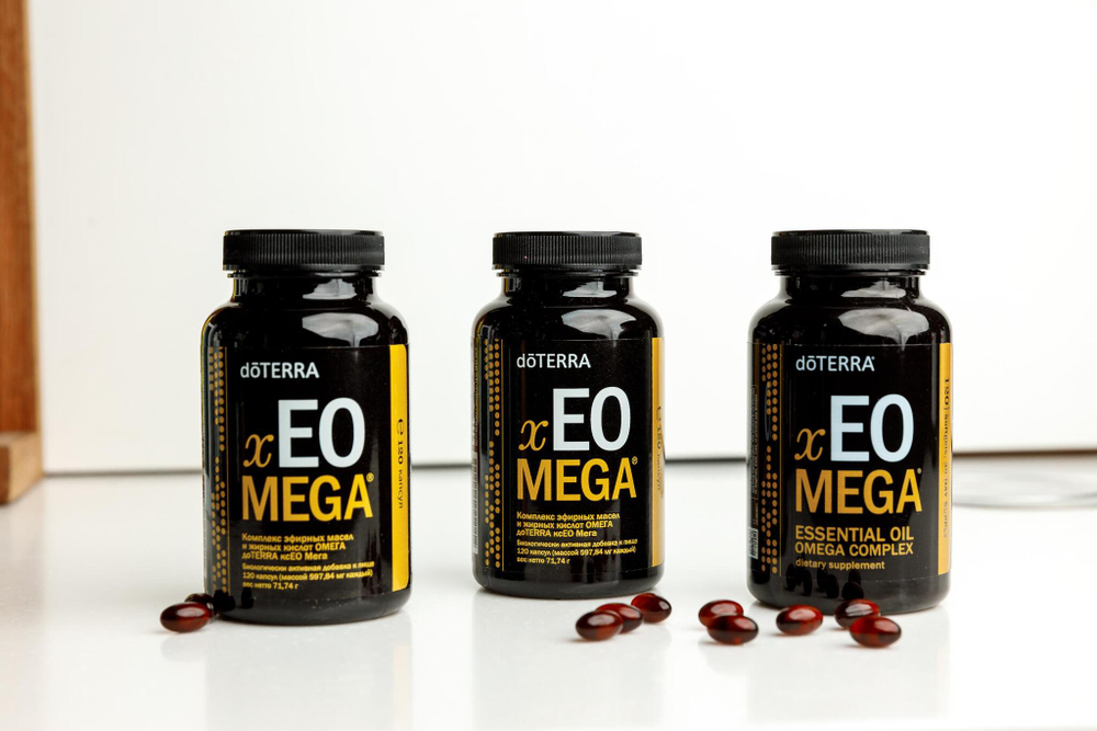 dōTERRA xEO Mega Омега-комплекс эфирных масел, 120 капсул