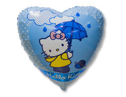 Ф 18" Hello Kitty с зонтом Китти /FM