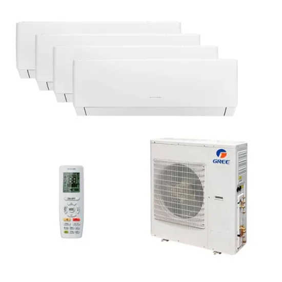 Мультисплит система на 4 комнаты Gree GWH09AGAXA-K6DNA4C/I x 2 + GWH12AGBXB-K6DNA4C/I + GWH18AGD-K6DNA4D/I / GWHD(36)NK6LO(LC)(LH)