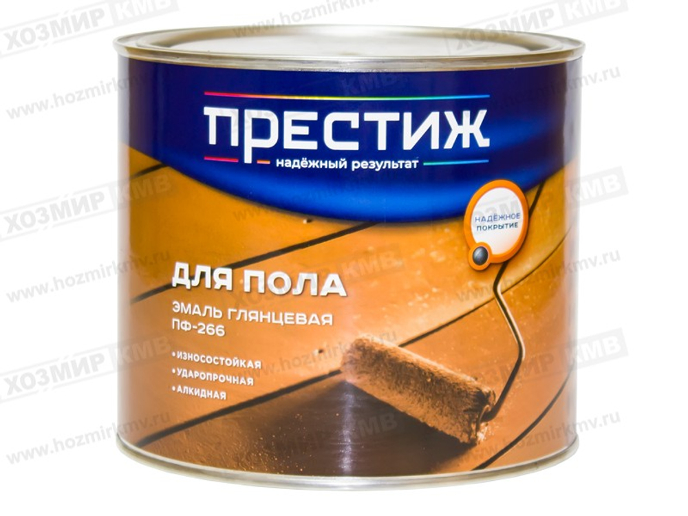 (ПРЕСТИЖ) Эмаль ЗОЛОТИСТО-коричневая ПФ-266 1,9 кг