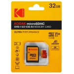 Карта памяти Kodak Ultra Performance 32GB microSDXC UHS-I U3 V30 A1, R/W 100/80 МБ/с