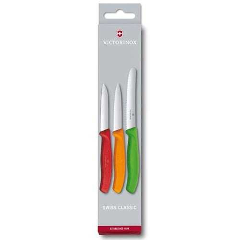 Набор из 3-х кухонных ножей для овощей Victorinox Сultery Swiss Classic модель 6.7116.32