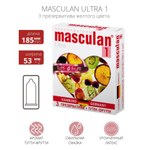 Презервативы MASCULAN 1 ULTRA тутти-фрутти (3 шт.)