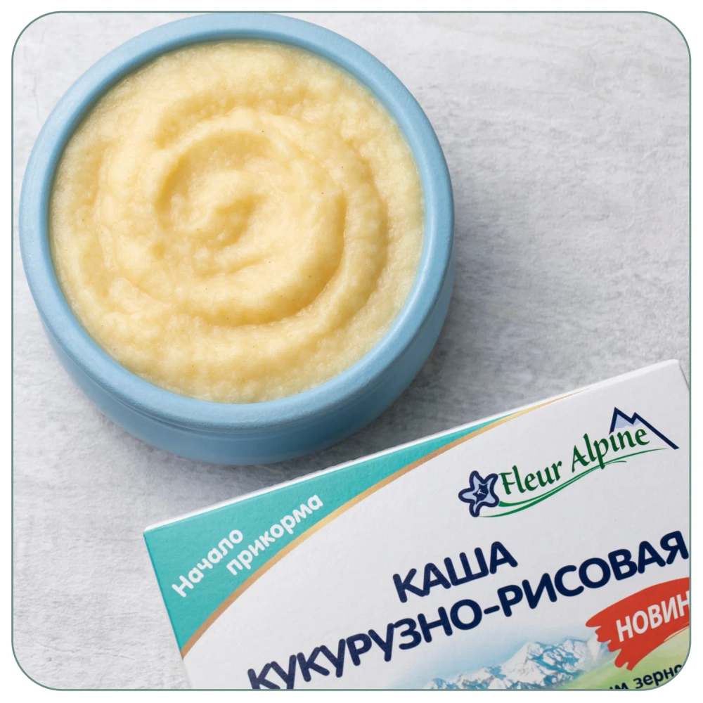 Каша безмолочная Fleur Alpine кукурузно-рисовая 175г с 5 месяцев