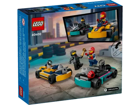 Конструктор LEGO City 60400 Гоночные картинг-кары и водители