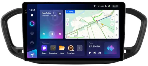 Магнитола для Lada Vesta NG 2023+ (без ШГУ, рамка 10) - Teyes CC3-2K QLed на Android 10, Быстрая, SIM-слот, CarPlay