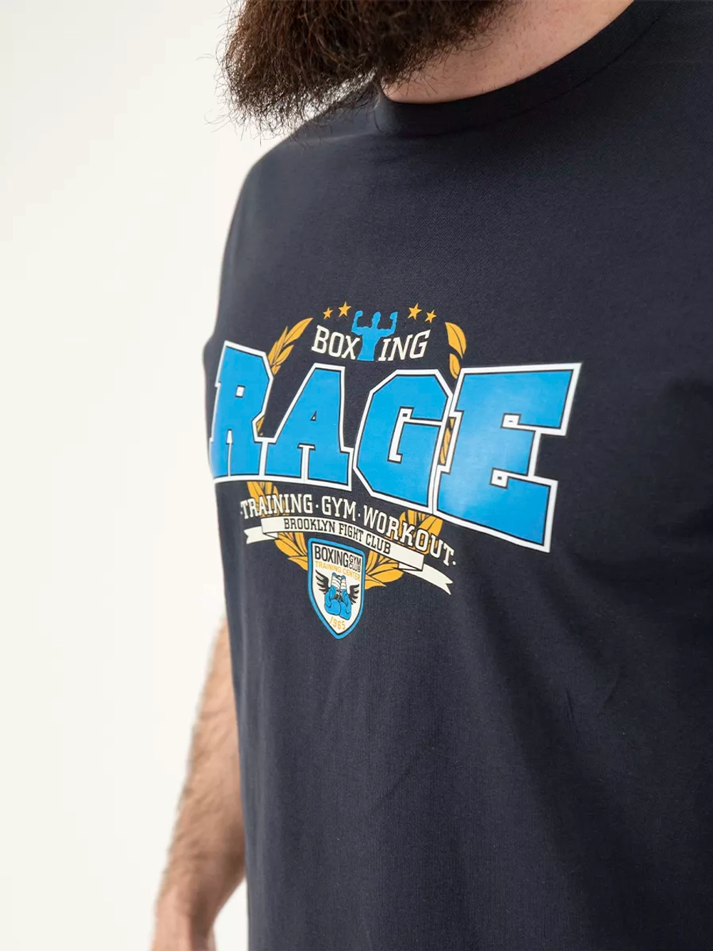Футболка Rage Boxing темно-синяя арт.: HY24737