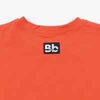 Платье-футболка оверсайз "Вb team" Яркий коралл