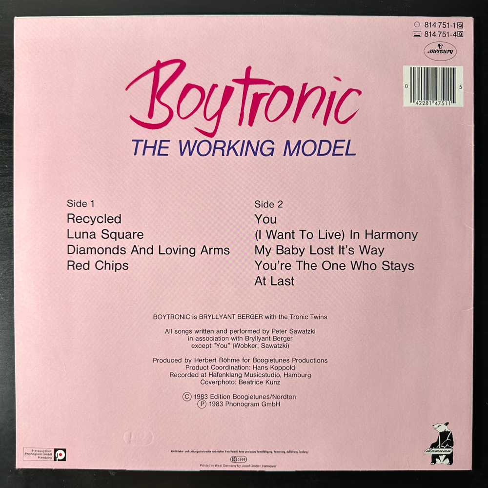 Boytronic ‎– The Working Model (Германия 1983г.)
