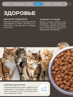 Корм сухой для взрослых стерилизованных кошек породы Мейн-кун, полнорационный комплекс, с лососем, 2 кг, QUATTRO